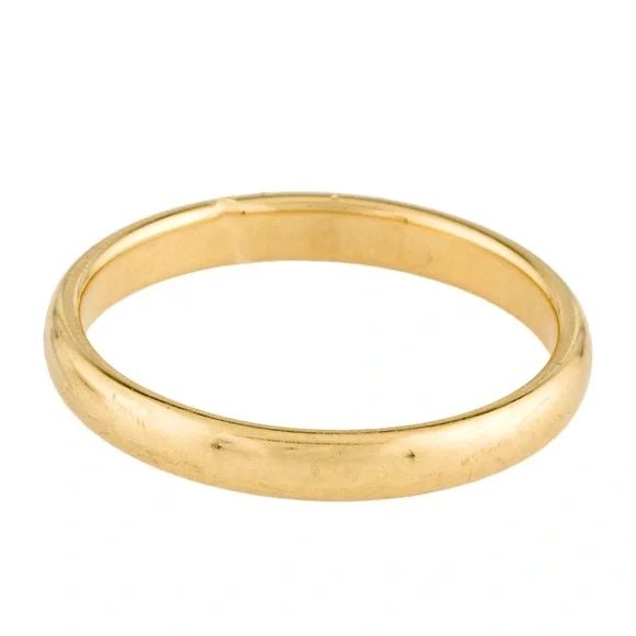 NFS Tiffany & Co. 18K Gold Tiffany Forever Ring 3mm Size 8.5 ~ Authentic ✨ - Picture 11 of 14